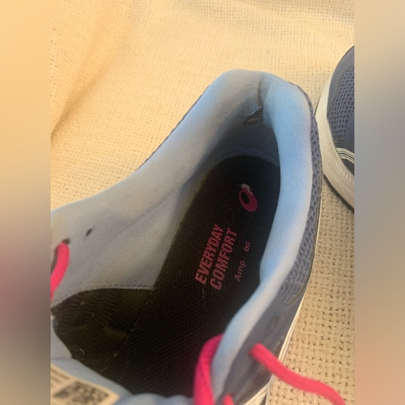 Asics Shoes Gel Contend Low Top Lace Up Running Sneaker Womens 10 1012A234 Blue - Picture 5 of 10